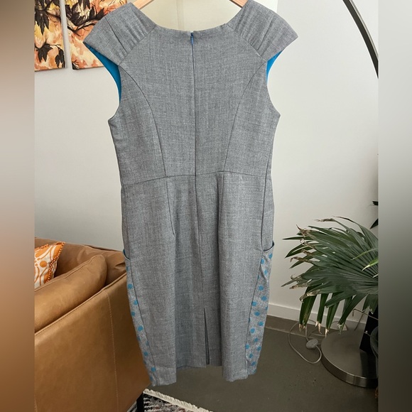 Anthropologie Eva Franco Wool Polka Dot Dress - Picture 3 of 7